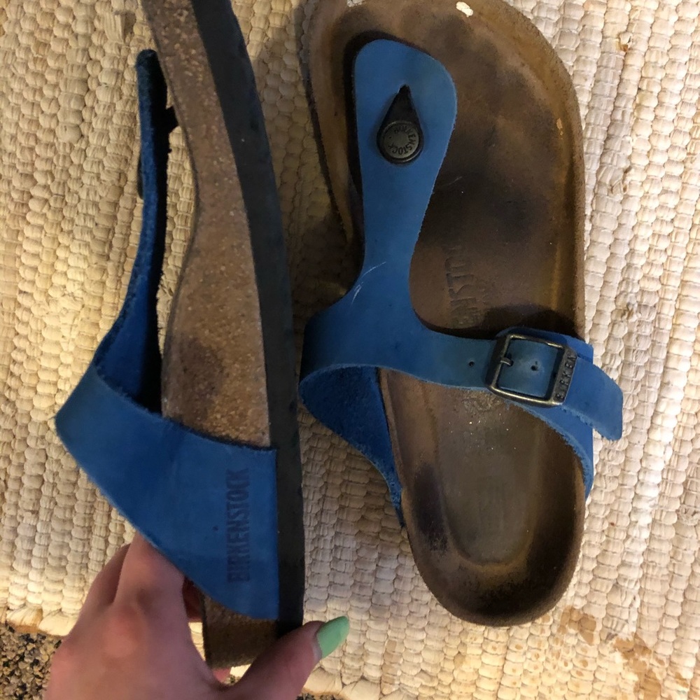 Blue Thong Birkenstocks!
